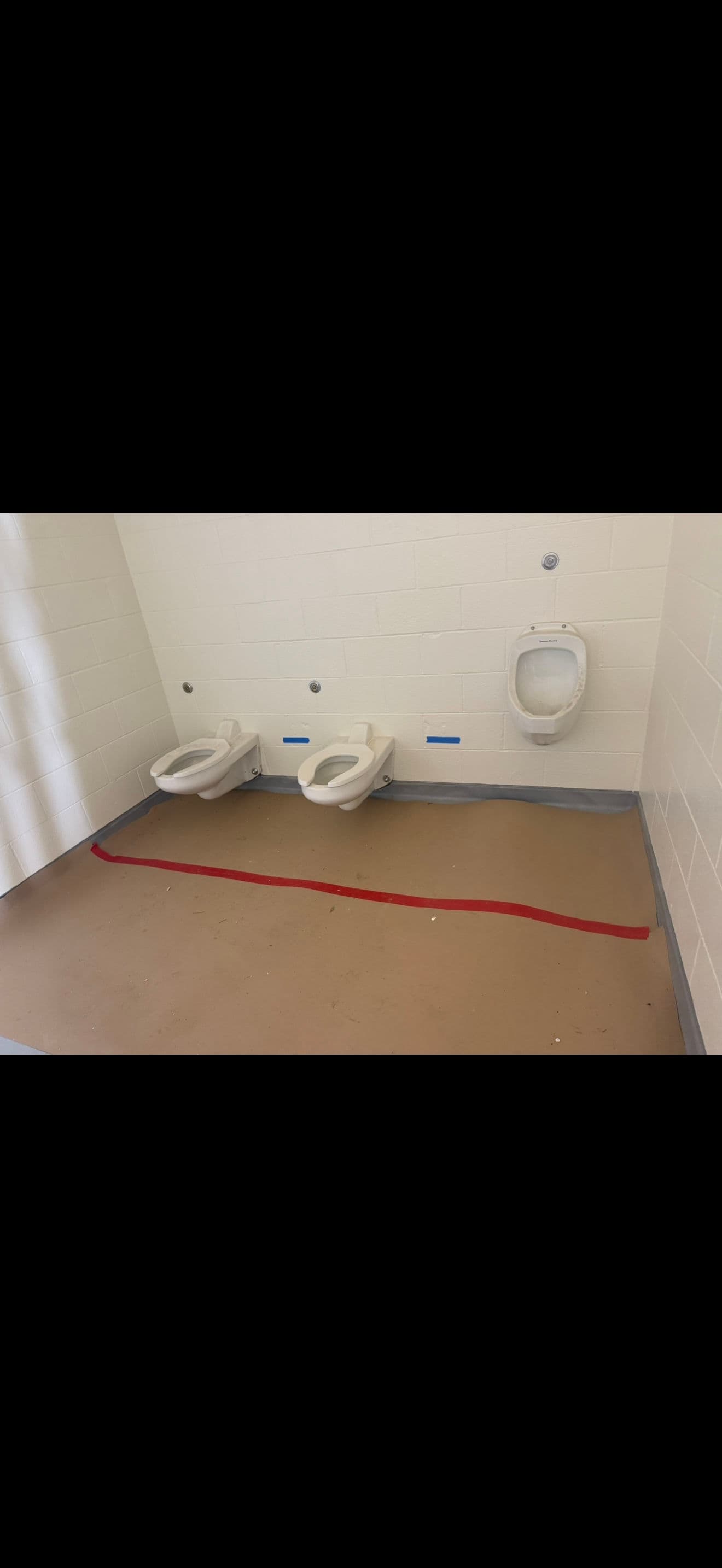 New Campground Restroom Facility Plumbing Installation Complete image